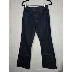 J.Crew 100% Cotton Bootcut Jeans Women's 6 Dark Wash Y2K Classic Denim EUC